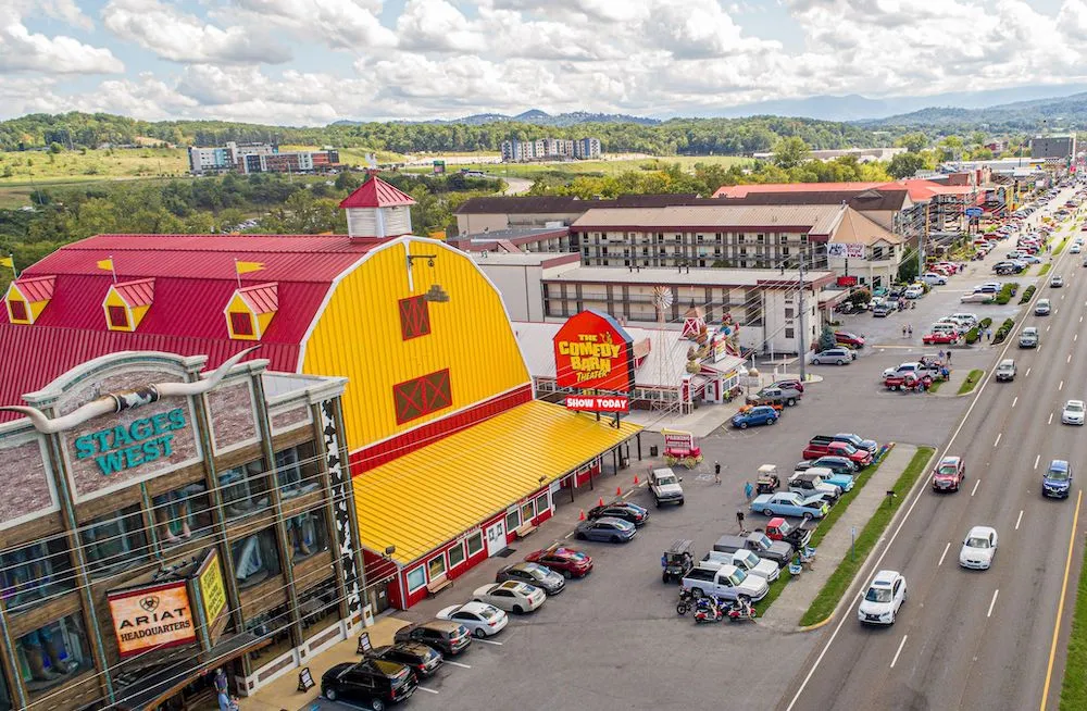 The Comedy Barn along the Pigeon Forge Parkway